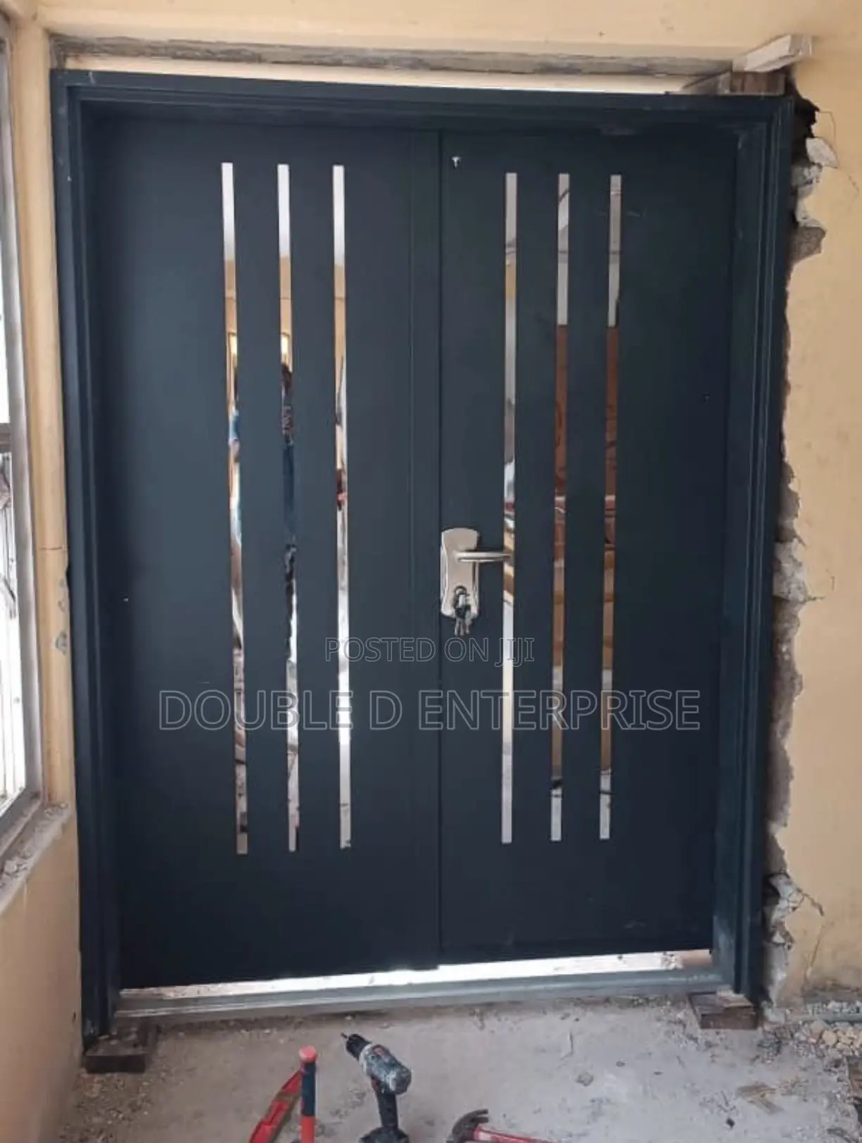 5ft Gray Line Isreali Security Door