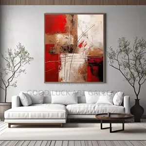 Red Abstract Art