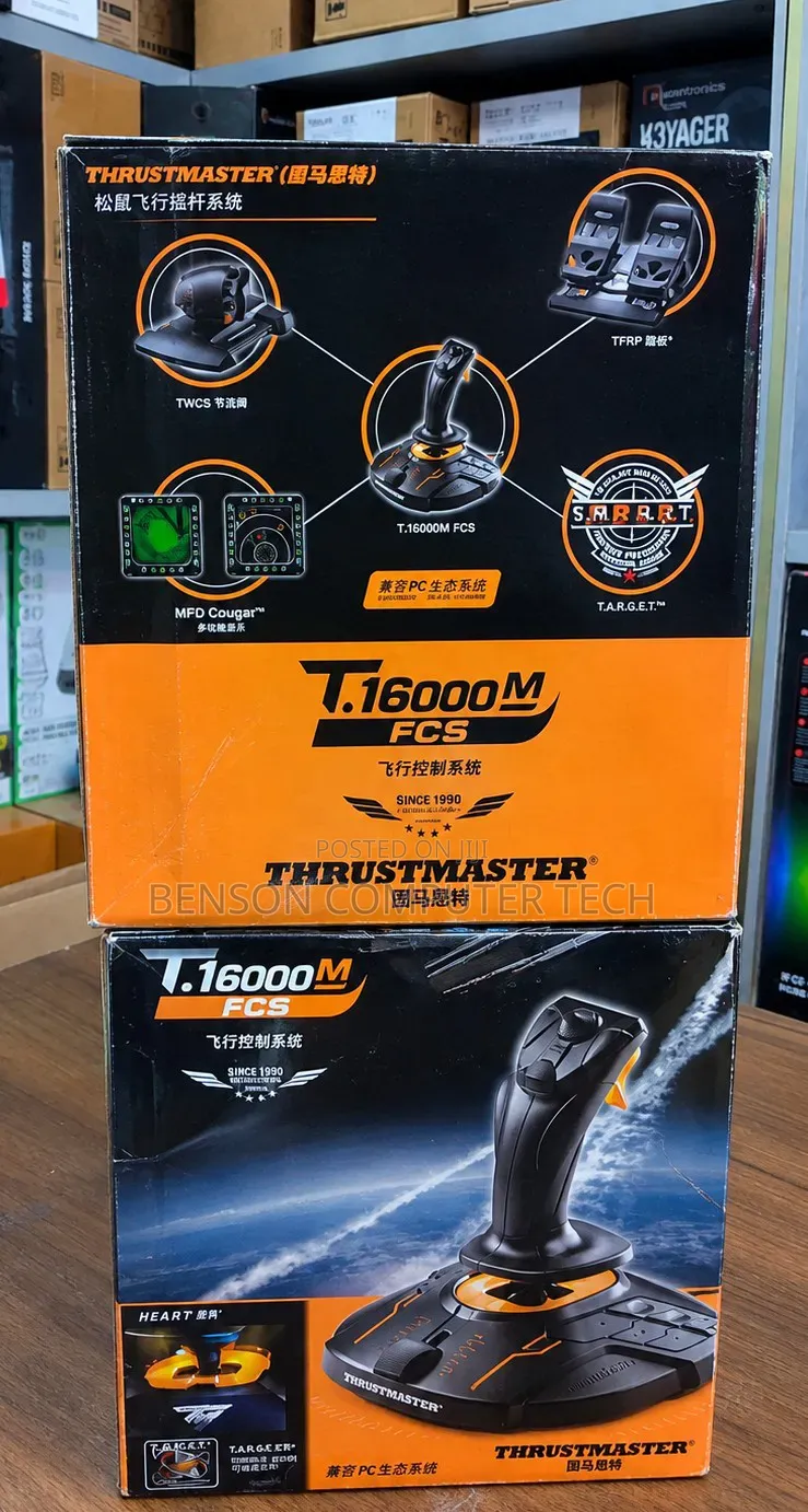 Thrustmaster T.16000M FCS Joystick.