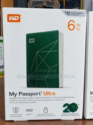 WD My Passport Ultra 6TB Portable HDD.