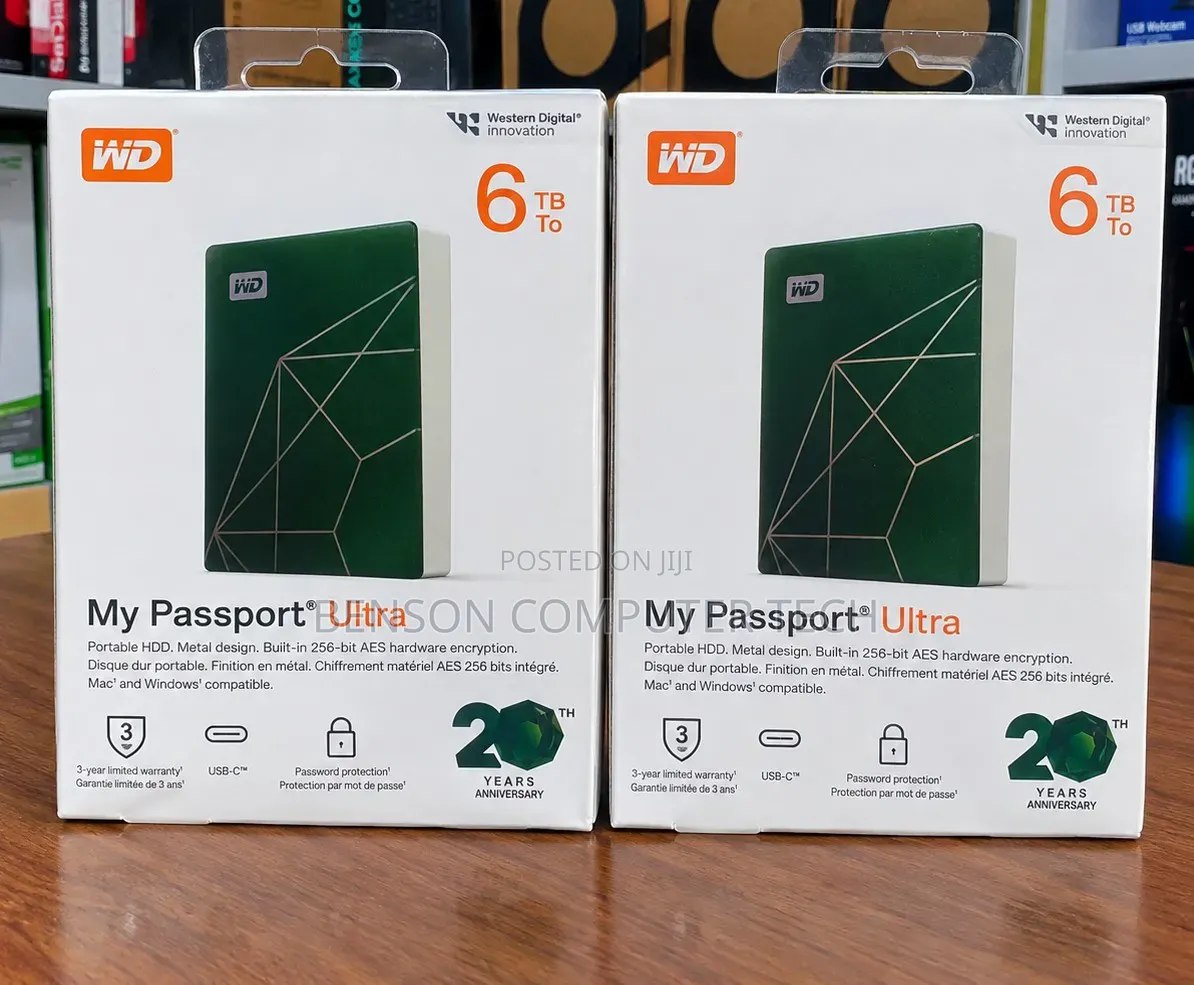 WD My Passport Ultra 6TB Portable HDD.