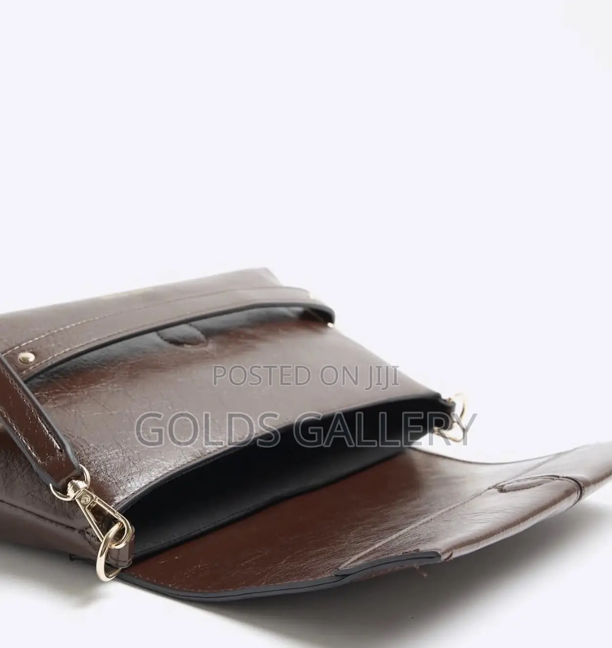 River Island Bar Flap Over Clutch Bag