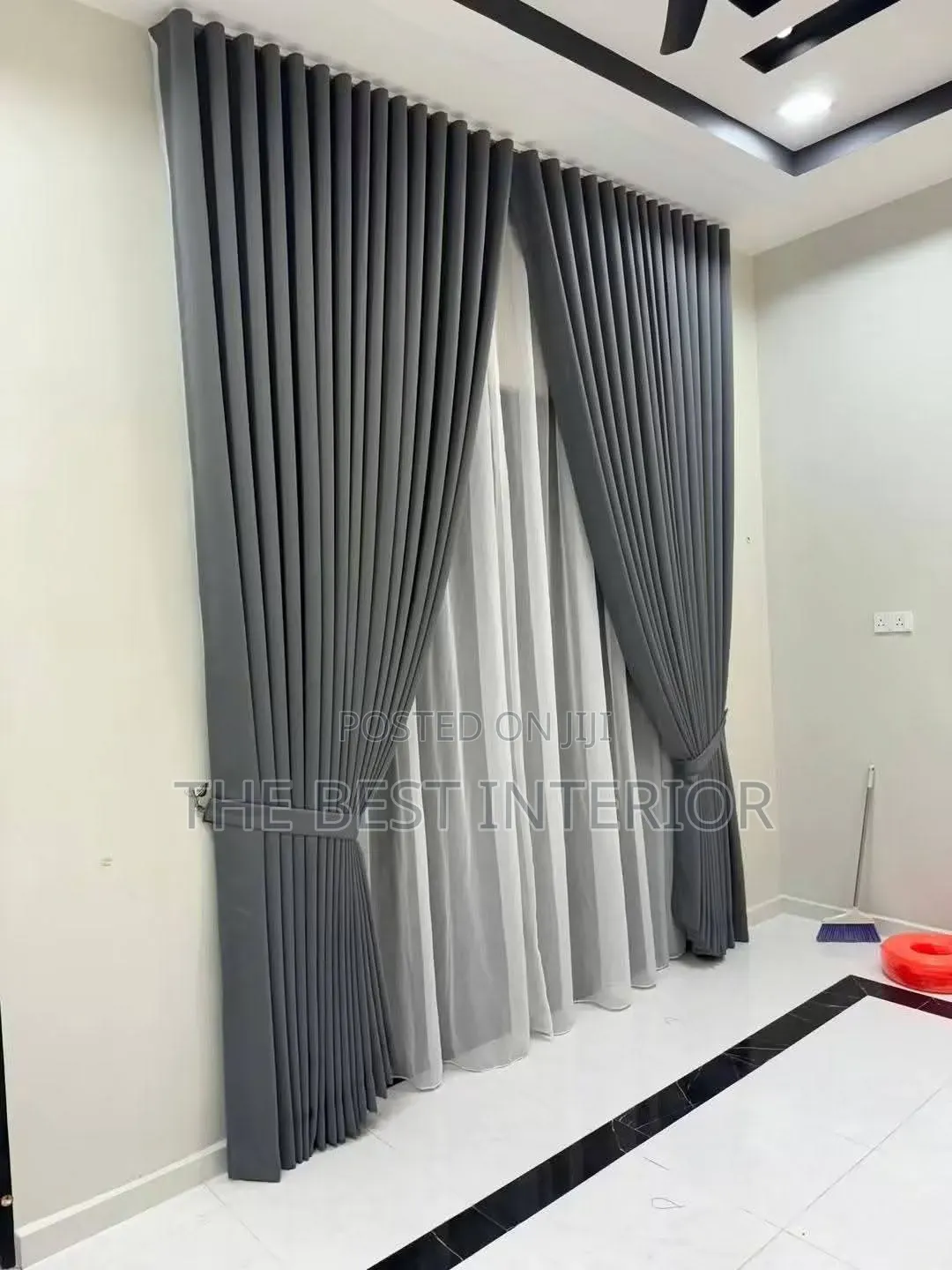 Premium Dark Ash Turkish Curtain – Only ₦3,800/Yard 