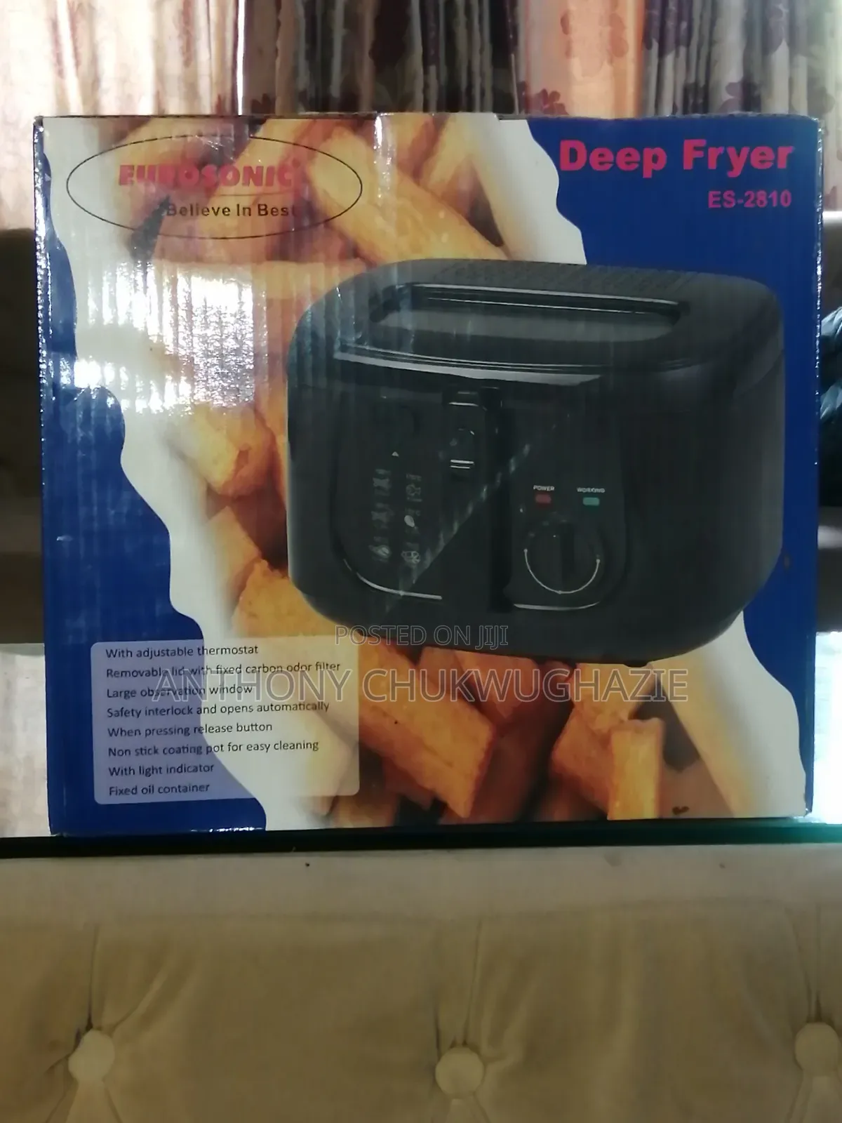 Eurosonic Deep Fryer (ES-2810)