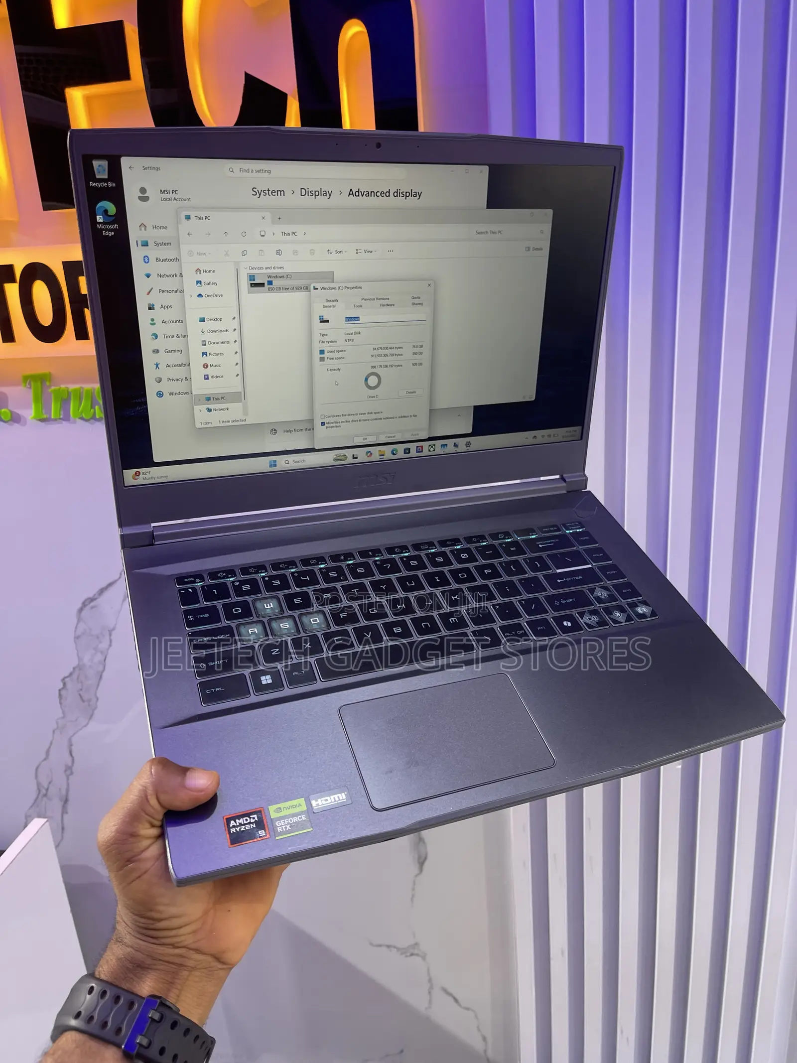 Laptop MSI GF75 Thin 16GB AMD Ryzen 9 SSD 1T