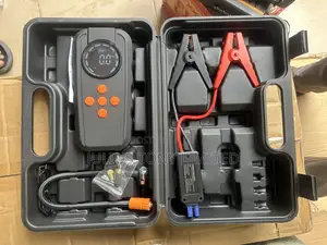 Car Jump Starter Power Bank With Digital Air Compressor, Tyre Inflator