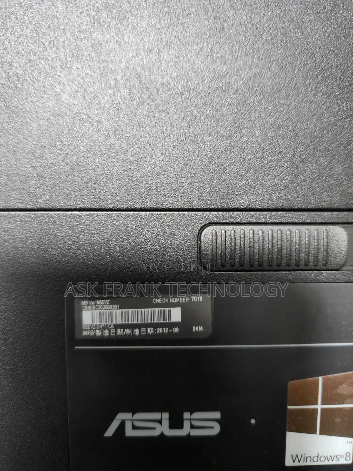 Laptop Asus A72DR 8GB Intel Core i7 HDD 320GB