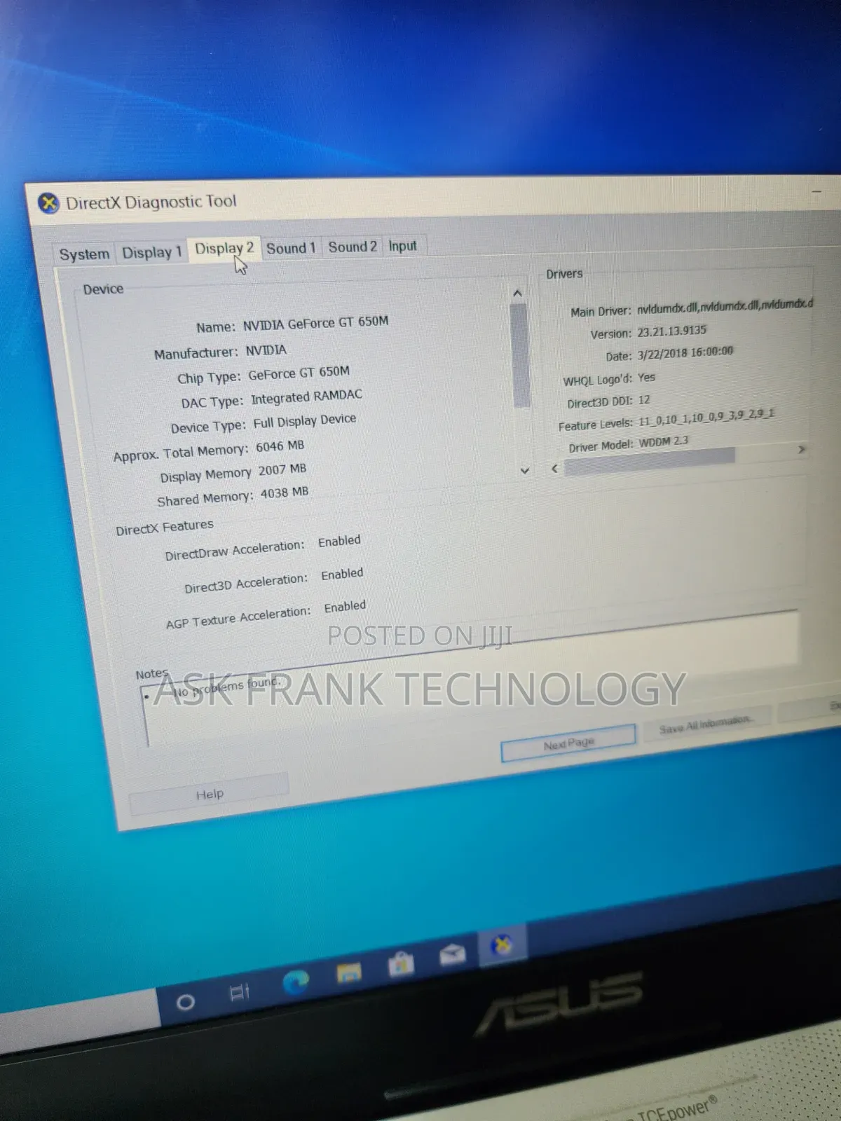 Laptop Asus A72DR 8GB Intel Core i7 HDD 320GB