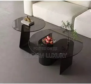 Obsidian Glass Center Table