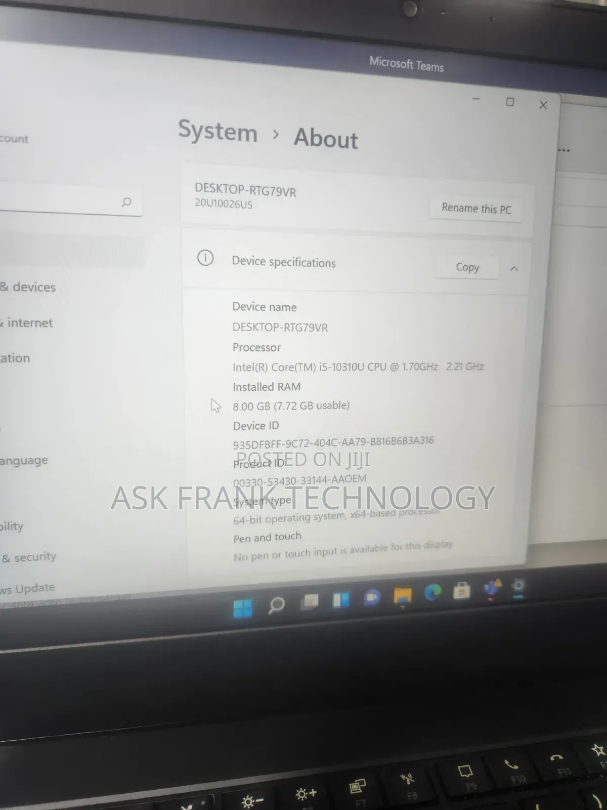Laptop Lenovo ThinkPad L14 8GB Intel Core i5 SSD 256GB