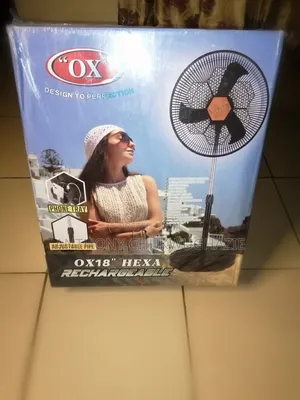 OX 18" Hexa Rechargeable Stand Fan