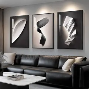 Modern Abstract 3 Panels Split Wall Art Decor