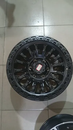 Title: 6-Hole Heavy Duty Matte Black Off-Road Alloy Rims