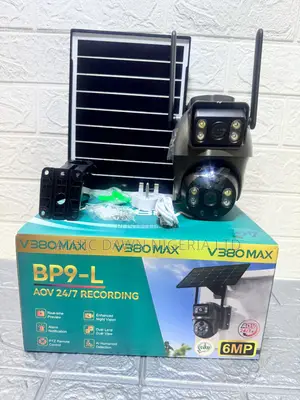 V380 Max Dual Lens Solar CCTV Camera