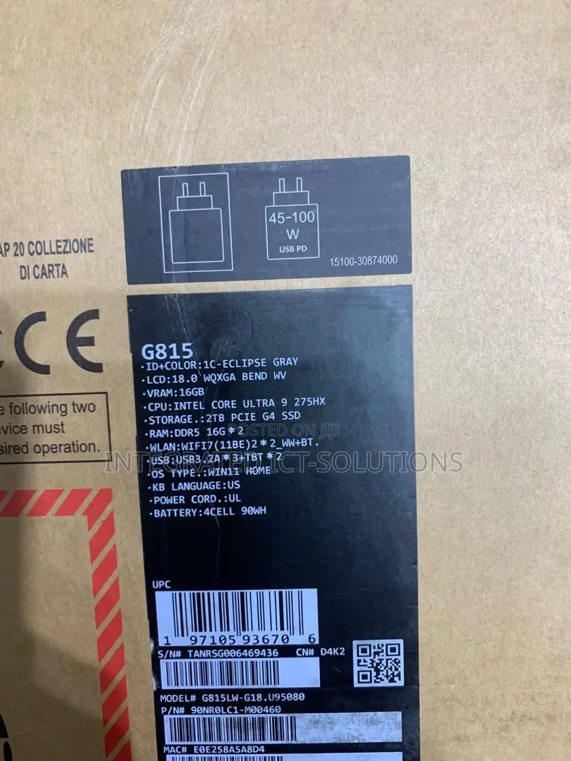 New Laptop Asus 32GB Intel Core Ultra 9 SSD 2T