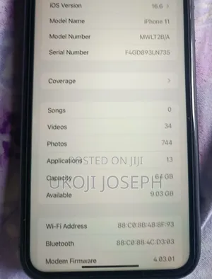 Apple iPhone 11 64 GB Gray