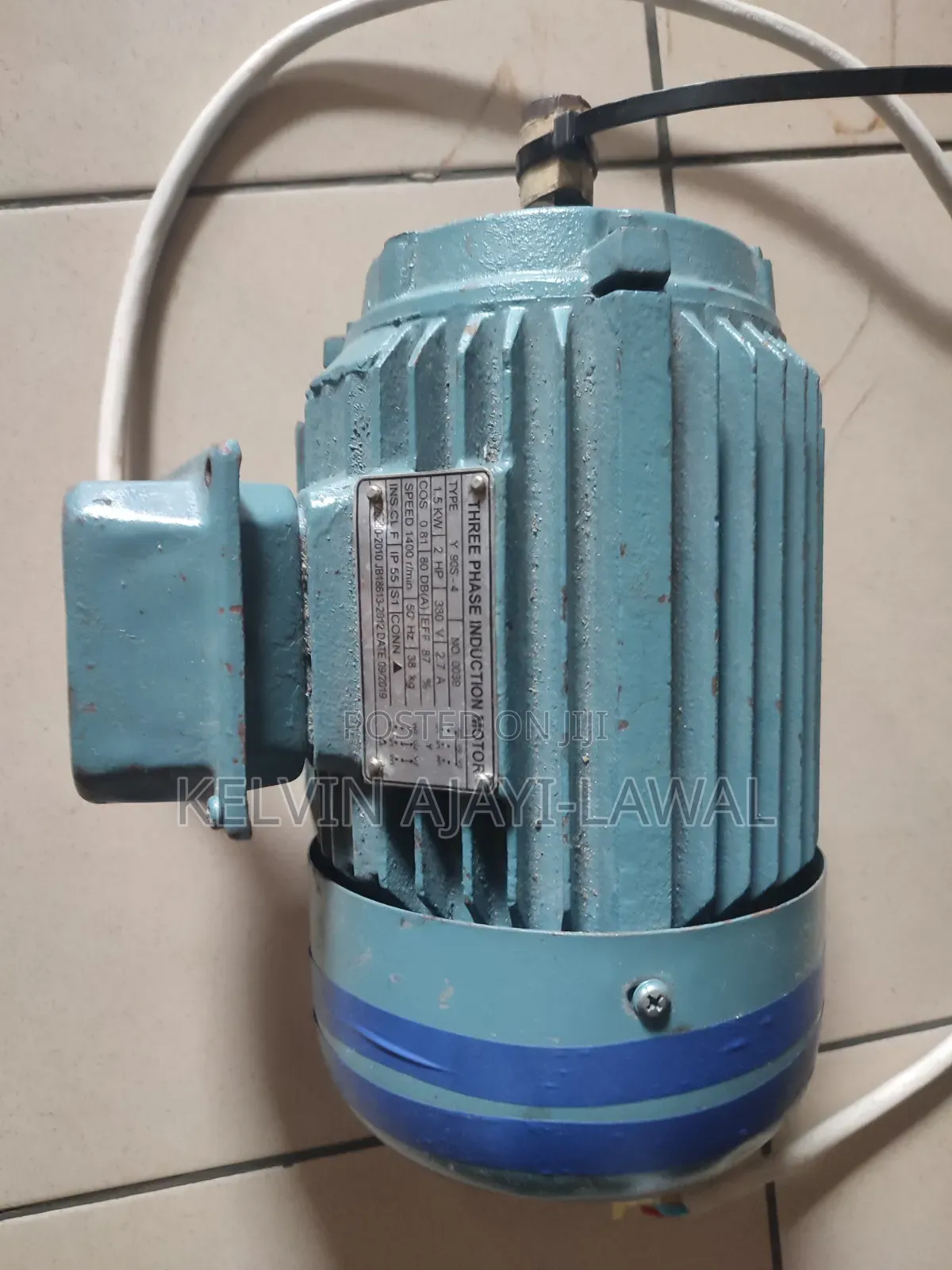 2 Horsepower Induction 3-Phase Motor