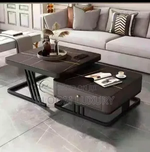 Real Marble Center Table With Drawers