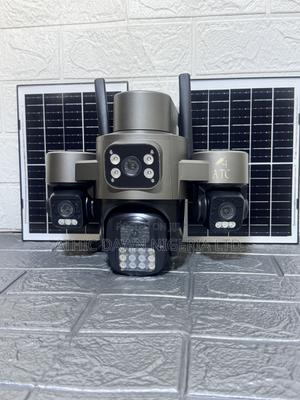 4 Lens AOV Hieasy Solar CCTV Camera With 2 Panels