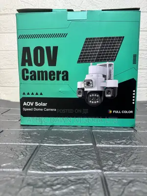 4 Lens AOV Hieasy Solar CCTV Camera With 2 Panels