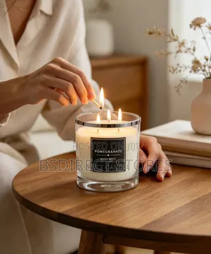 Home Classic Pomegranate Double Wick Candle Burn Time 40hrs