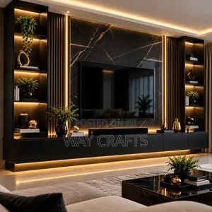 Modern Luxury TV Console & TV Wall Unit – Custom Design