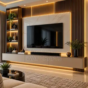 Modern Luxury TV Console & TV Wall Unit – Custom Design