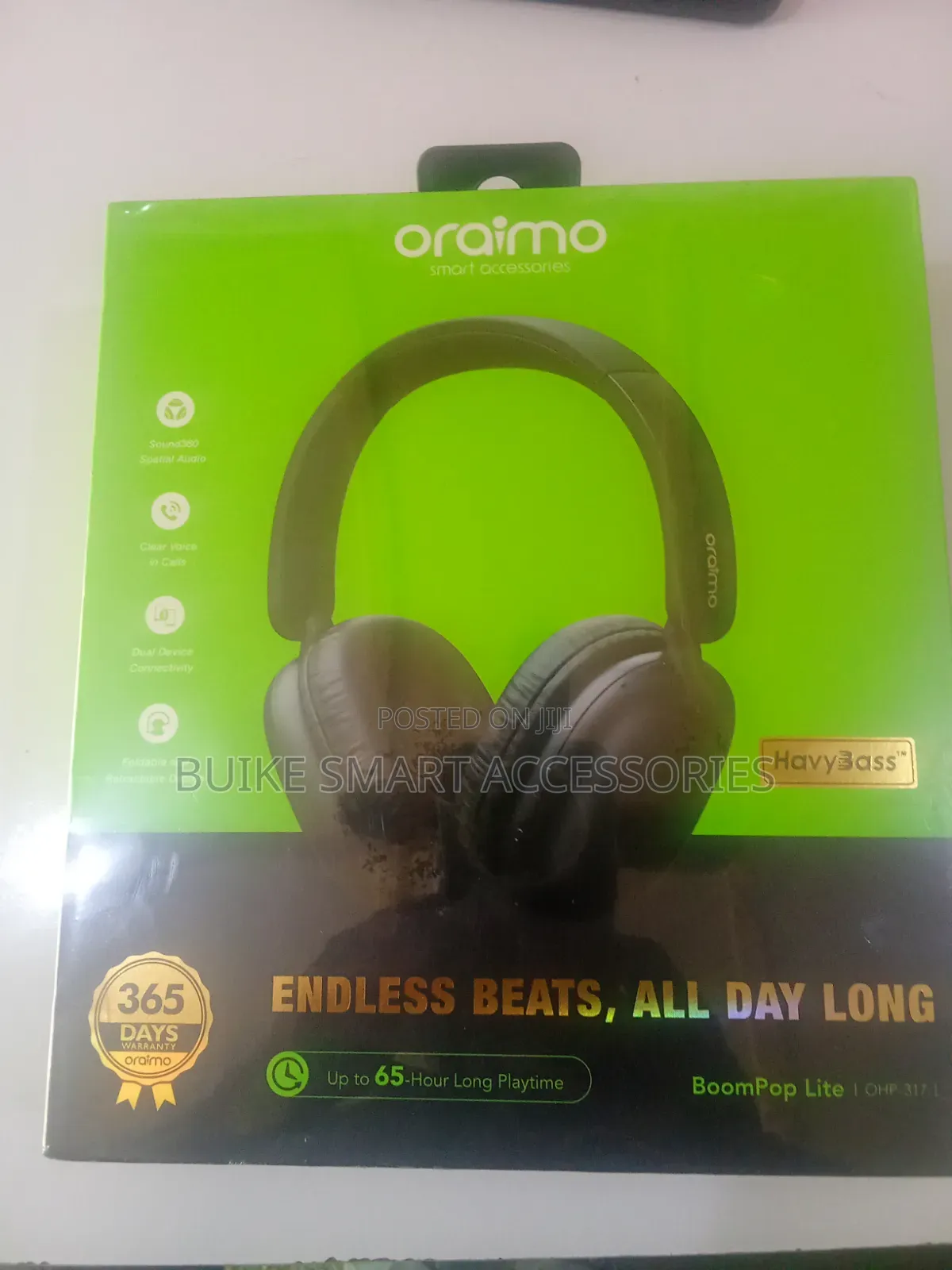 Oraimo BoomPop Lite — OHP-317 | 65-Hour Playtime