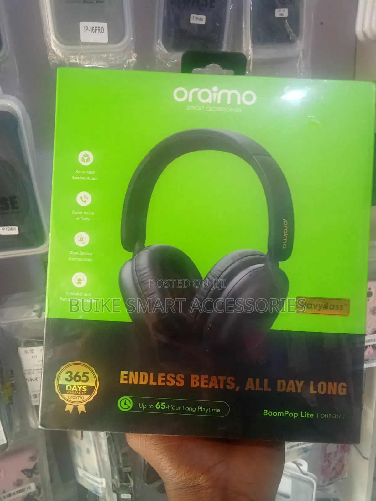 Oraimo BoomPop Lite — OHP-317 | 65-Hour Playtime