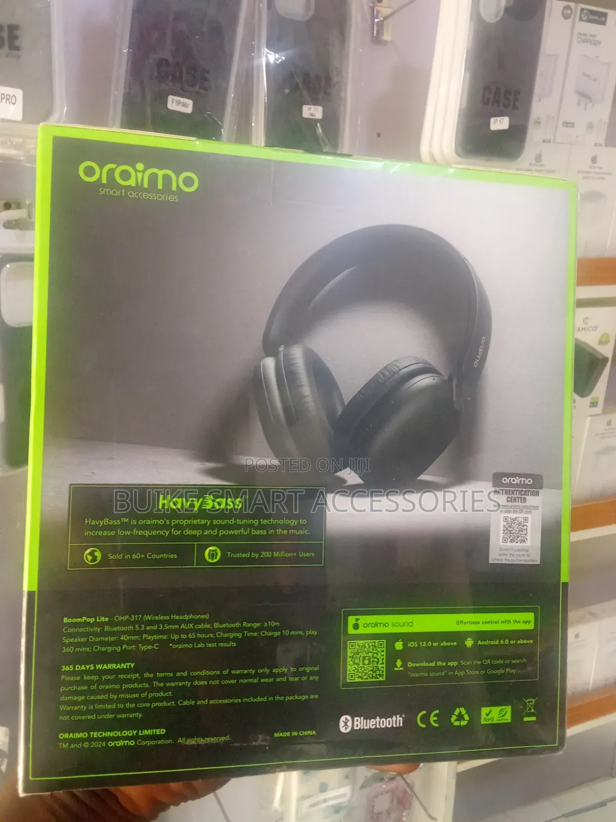 Oraimo BoomPop Lite — OHP-317 | 65-Hour Playtime