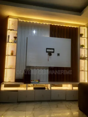 7-Seater Sofa + TV Wall Unit Console - Full Parlor Set