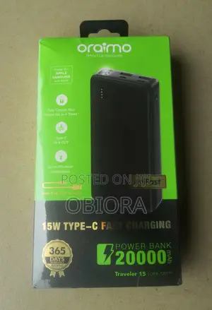 Oraimo Traveler 15 20,000mAh Power Bank
