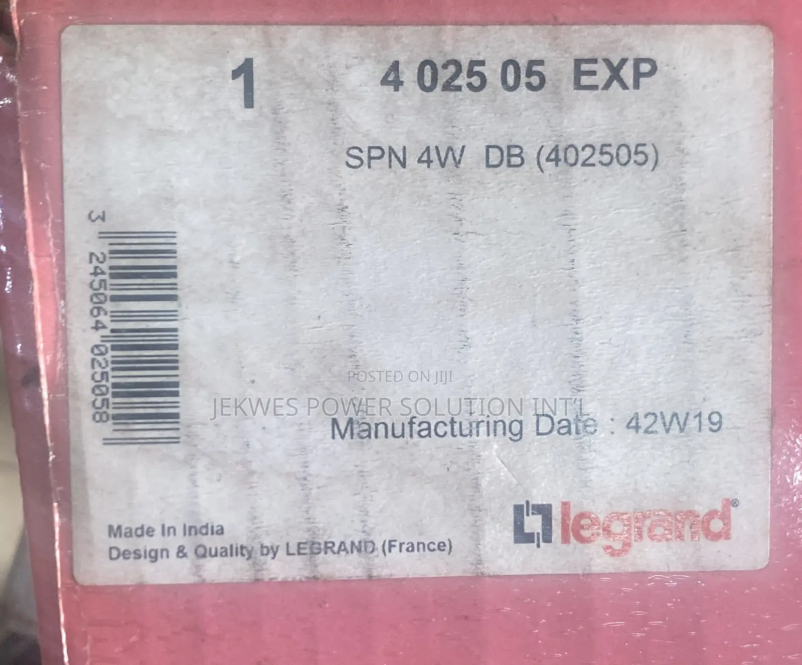 Original D4 Single Phase Legrand