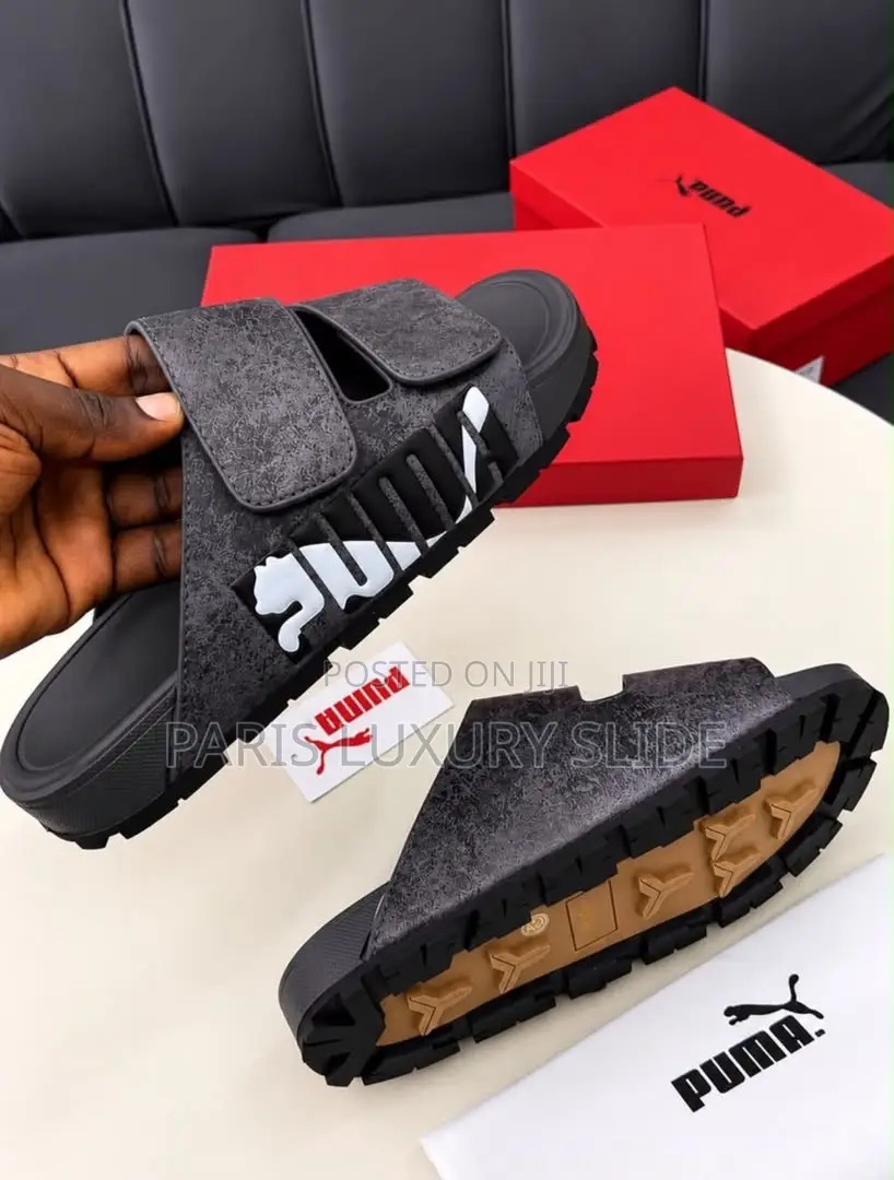 Original PUMA Spider Web Double-Strap Slides/ Luxury Palm Slippers