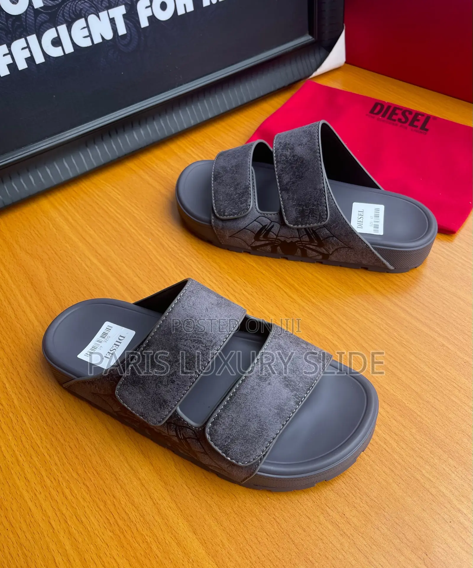 Original PUMA Spider Web Double-Strap Slides/ Luxury Palm Slippers
