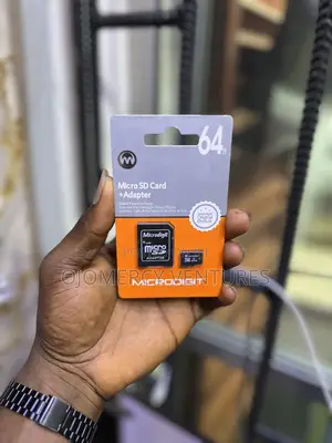 A Microdigit 64GB MicroSD Card + Adapter Class 10 Memory Card.