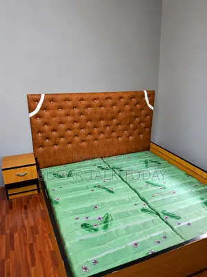 Neatly Used 6 by 6 Bedframe With Side Drawer