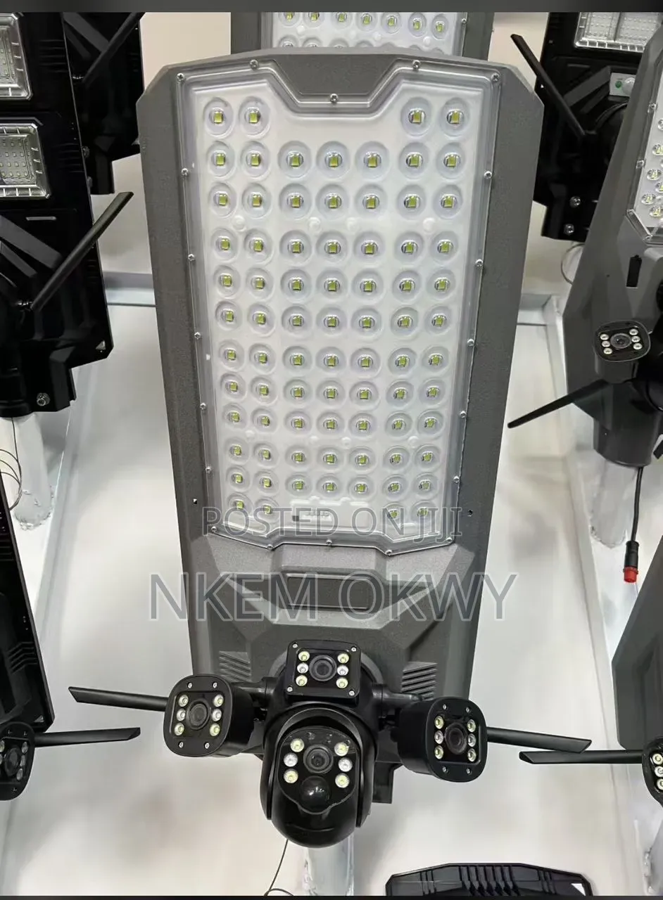 Security Solar Street Light With CCTV Camera