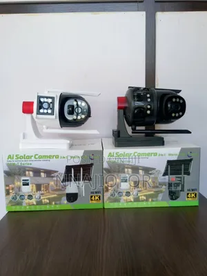 Zaka Solar Twin Eye AI 2-Eye CCTV Camera | Smart Solar Security Camera