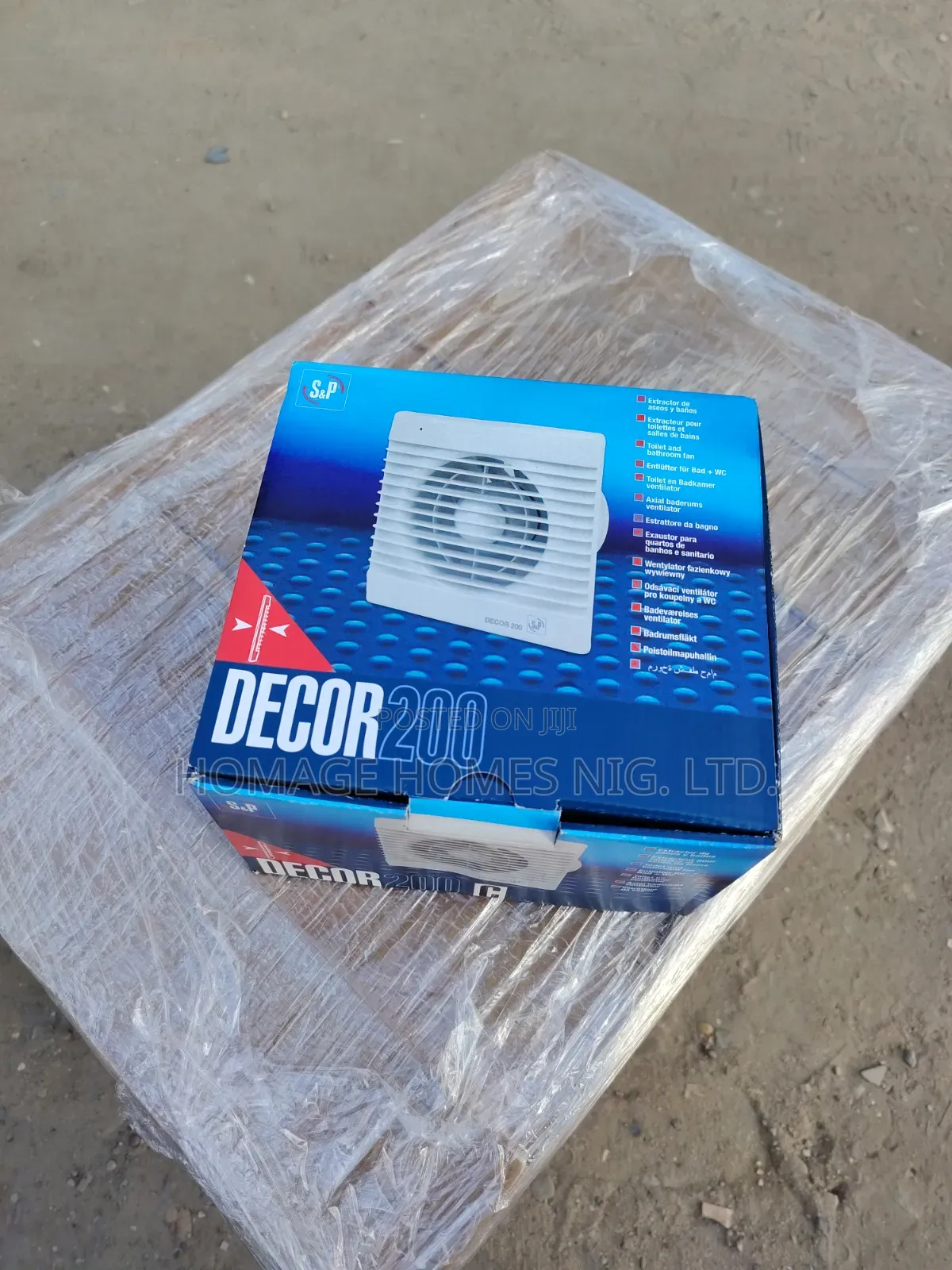 Decor S&p Extractor Fan 200