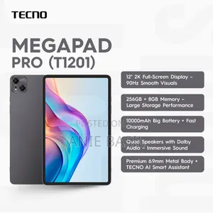 New Tecno Megapad Pro 256 GB Gray