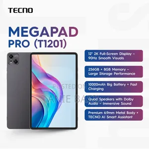 New Tecno Megapad Pro 256 GB Gray
