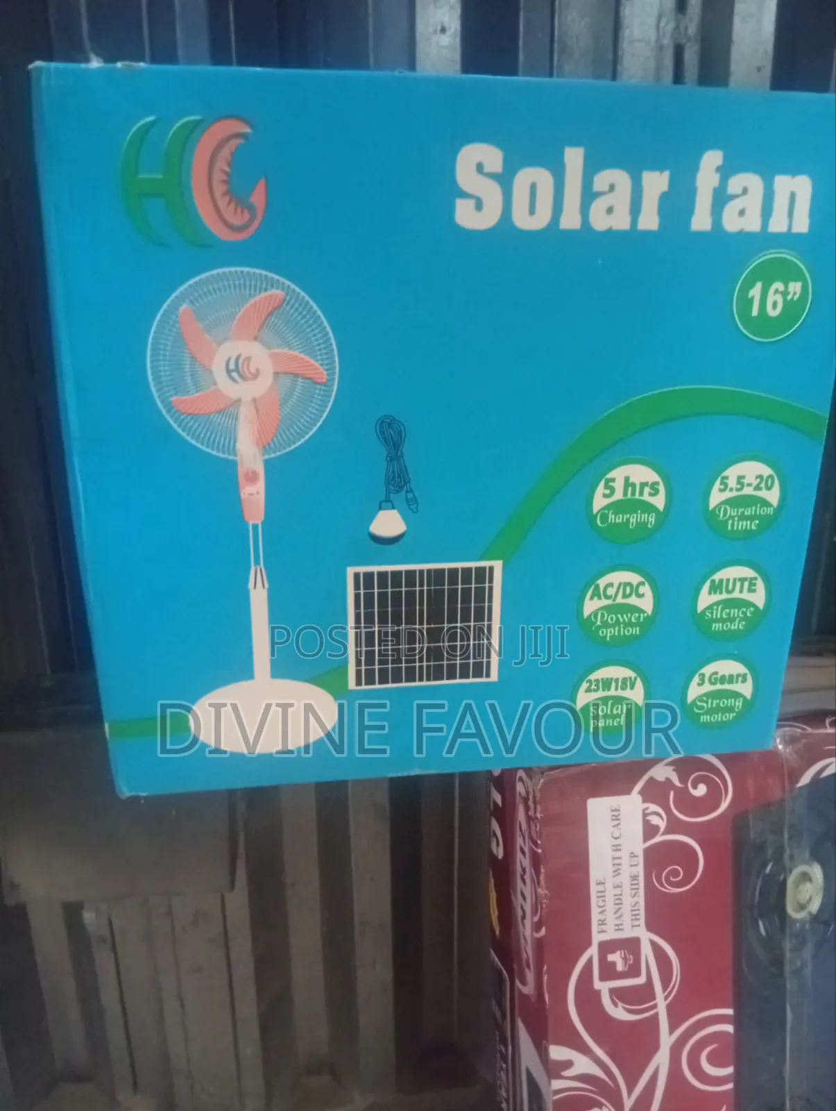 Solar Panel and Rechargeable Fan