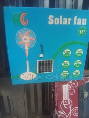 Solar Panel and Rechargeable Fan