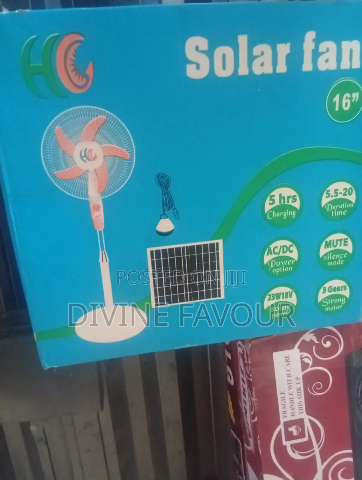 Solar Panel and Rechargeable Fan