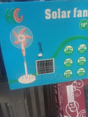 Solar Panel and Rechargeable Fan