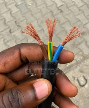 Original 2.5mm X 3Core Flexible Cable Black -Highly Flexble & Durable