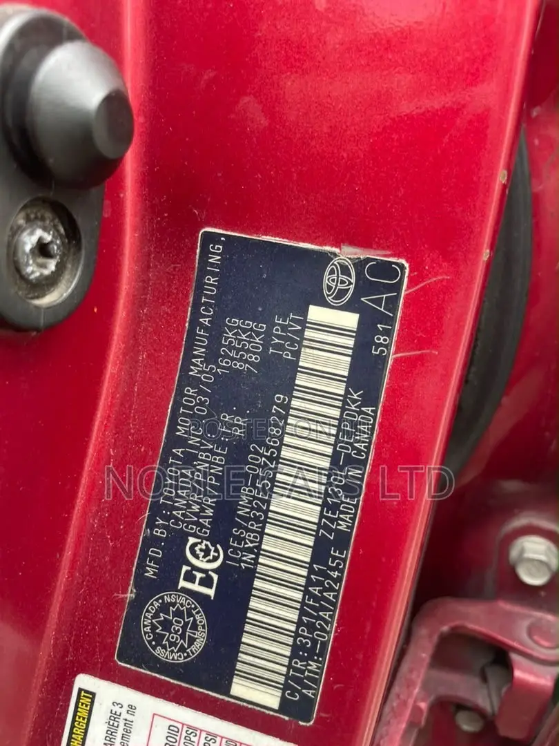 Toyota Corolla 2005 Red