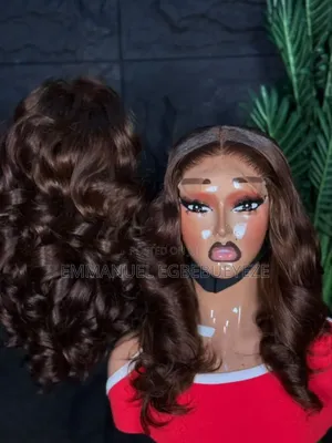 Chocolate Brown Body Wave Lace Front Wig – Long Soft Waves