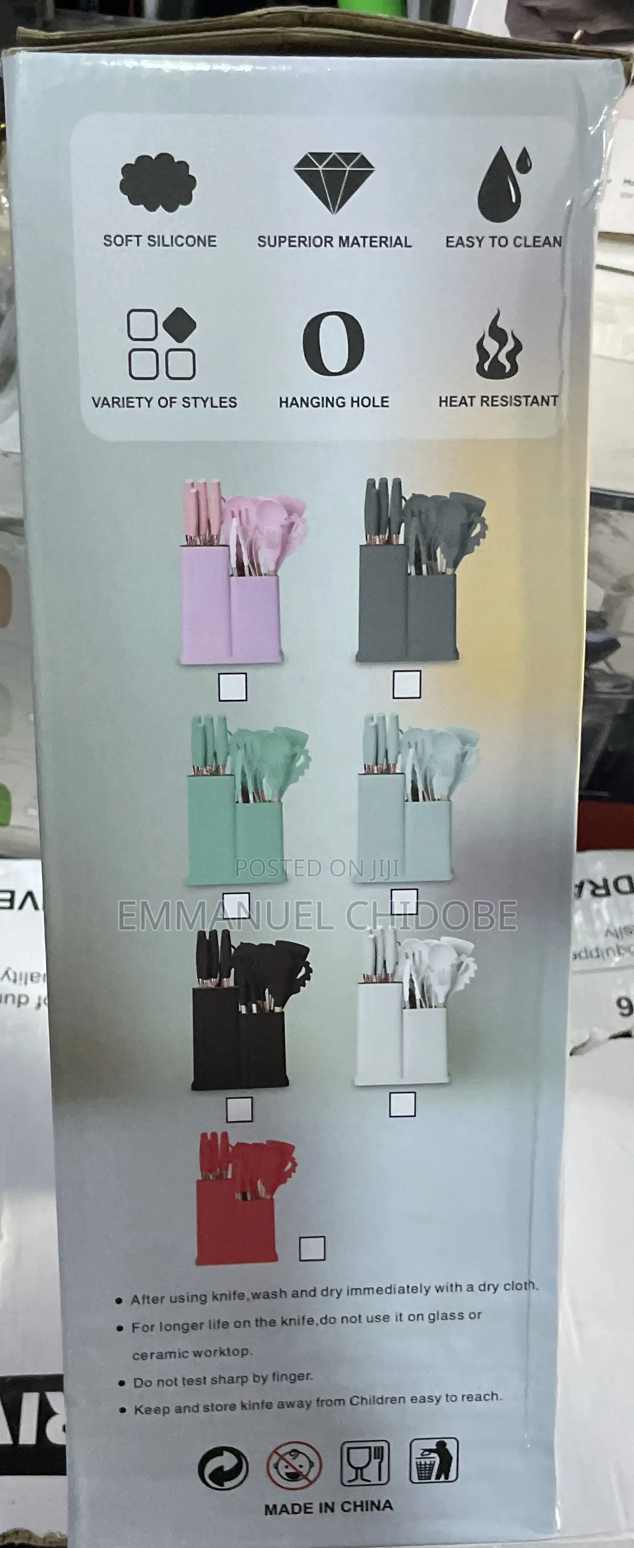 19pcs Kitchenware Silicon Spoon